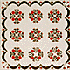 [Antique quilt President's Wreath]